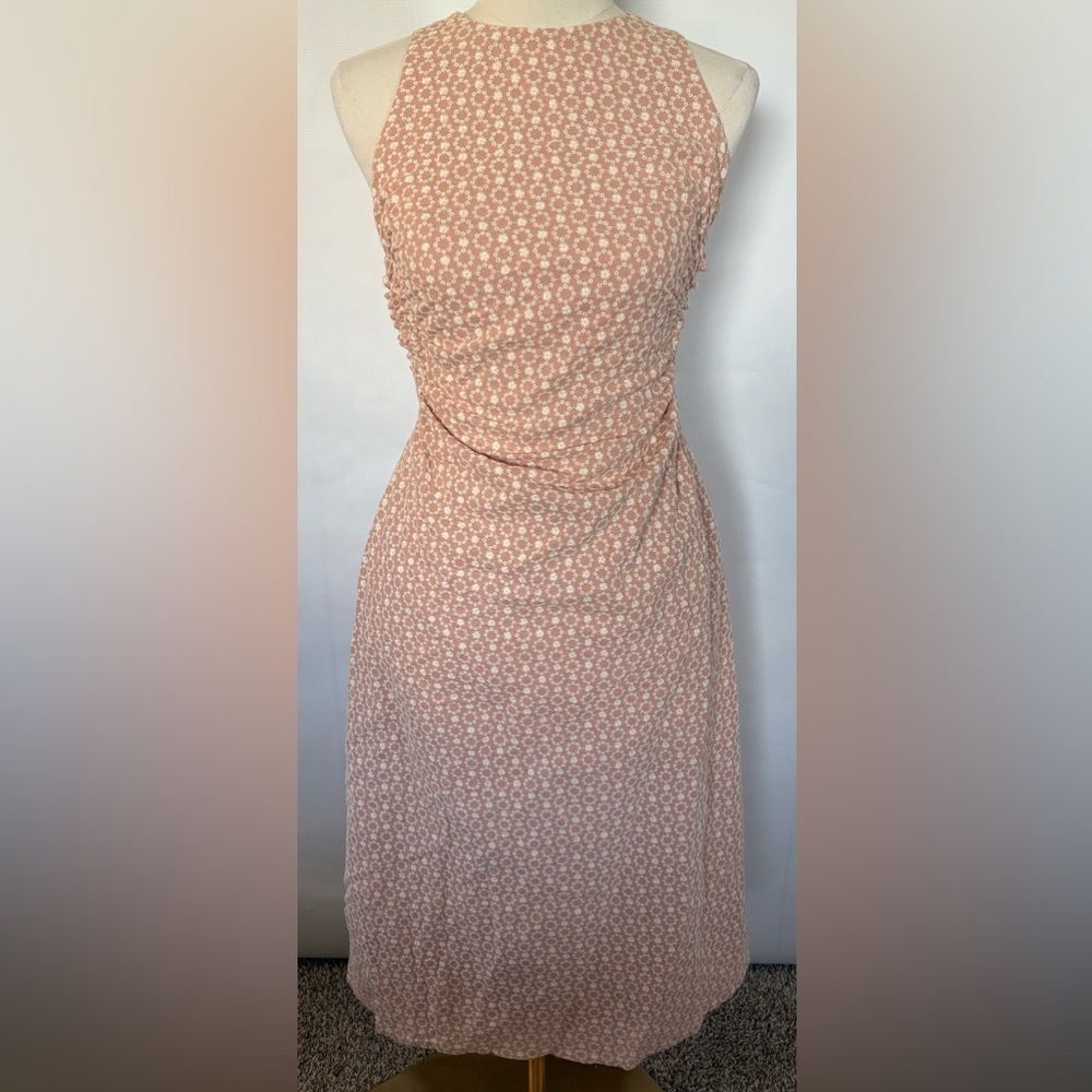 NEW w/TAGS Line & Dot 100% Cotton Rose Sundress w/Stunning Back Size Medium